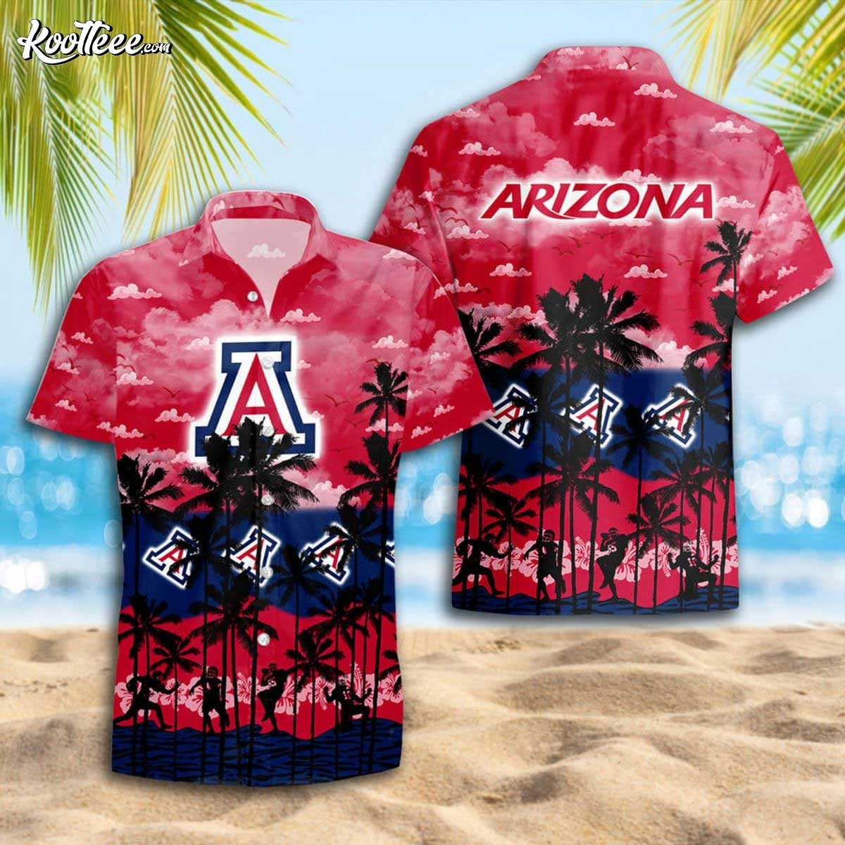 Arizona Wildcats Summer Tropical Hawaiian - Adult & Kids T-Shirts, Sweatshirts & Hoodies apparel design preview 1