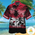 Arkansas Razorbacks Hawaiian Tropical Palm Aloha - Adult & Kids T-Shirts, Sweatshirts & Hoodies apparel design preview 1