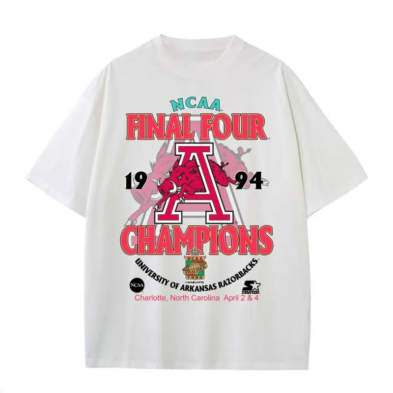 Arkansas Razorbacks NCAA 1994 Final Four Vintage - Adult & Kids T-Shirts, Sweatshirts & Hoodies apparel design preview 1