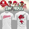 Arkansas Razorbacks Omahogs 2026 Throwback Night Two - Adult & Kids T-Shirts, Sweatshirts & Hoodies apparel design preview 1