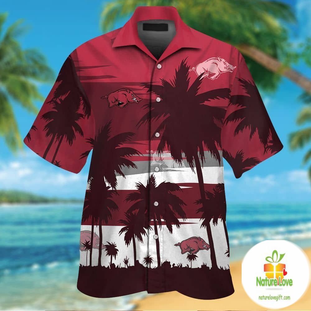 Arkansas Razorbacks Hawaiian Tropical Aloha - Adult & Kids T-Shirts, Sweatshirts & Hoodies apparel design preview 1