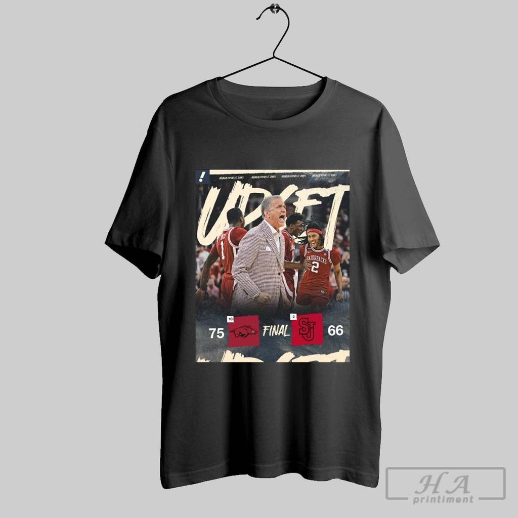 Arkansas Razorbacks Mens Basketball Win 75 66 St - Adult & Kids T-Shirts, Sweatshirts & Hoodies apparel design preview 1