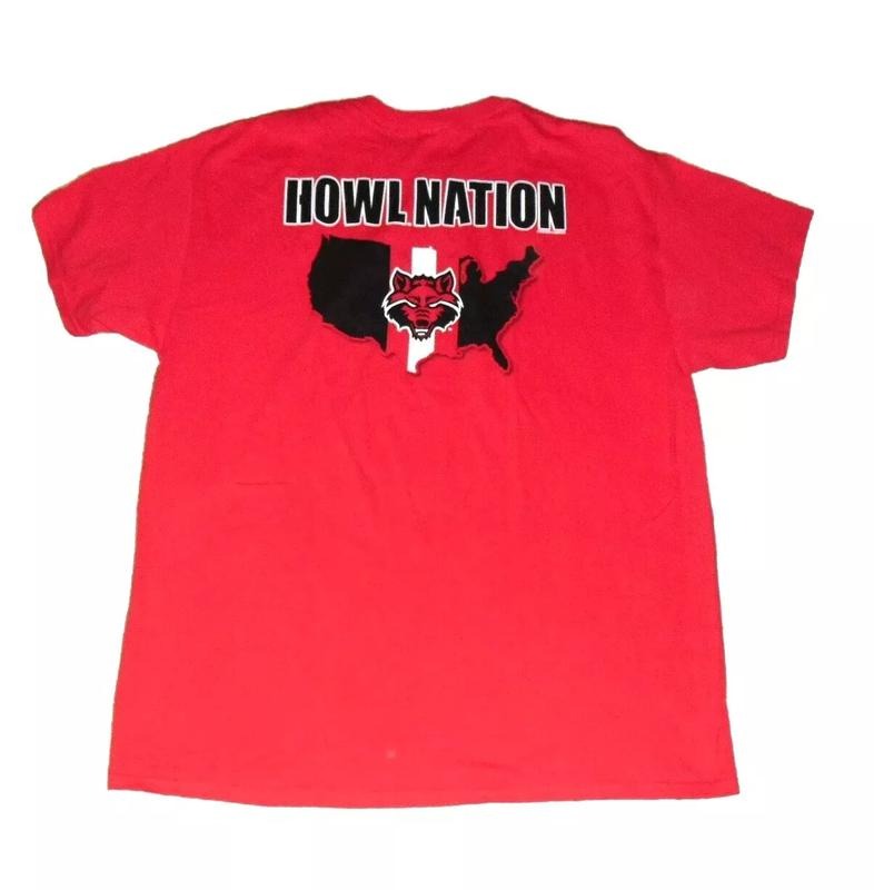Arkansas State Red Wolves Howl Nation NcaaUnisex 15 - Adult & Kids T-Shirts, Sweatshirts & Hoodies apparel design preview 1