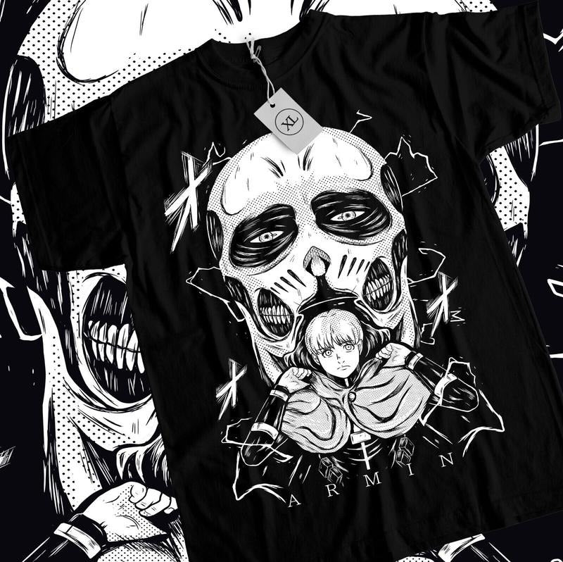 Armin Arlelt S 4XL Attack Titan SNK Horror Anime - Adult & Kids T-Shirts, Sweatshirts & Hoodies apparel design preview 1