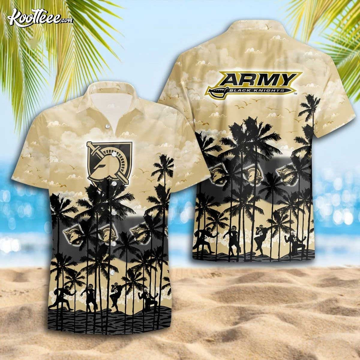 Army Black Knights Summer Tropical Hawaiian - Adult & Kids T-Shirts, Sweatshirts & Hoodies apparel design preview 1