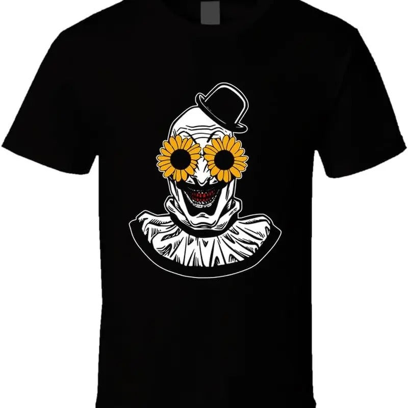 Art Clown Sunflower Eyes Terrifier - Adult & Kids T-Shirts, Sweatshirts & Hoodies apparel design preview 1