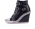 Ash Thelma Wedge Sneaker Black Snake Print Leather - Adult & Kids T-Shirts, Sweatshirts & Hoodies apparel design preview 1