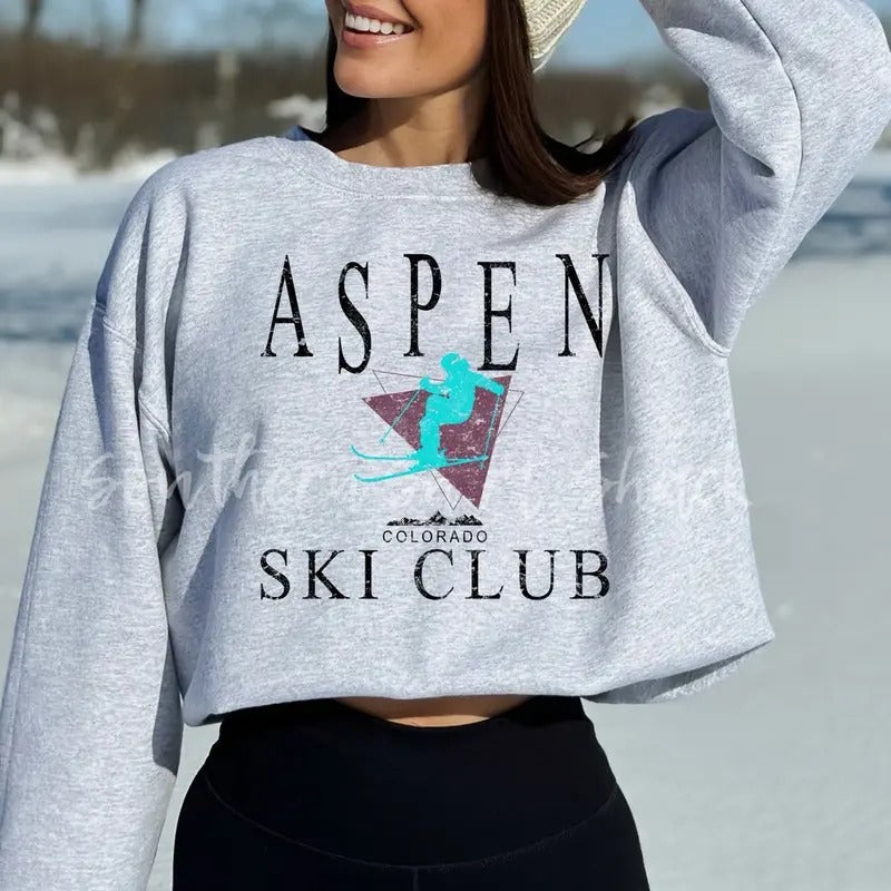 Aspen Ski Club - Adult & Kids T-Shirts, Sweatshirts & Hoodies apparel design preview 1