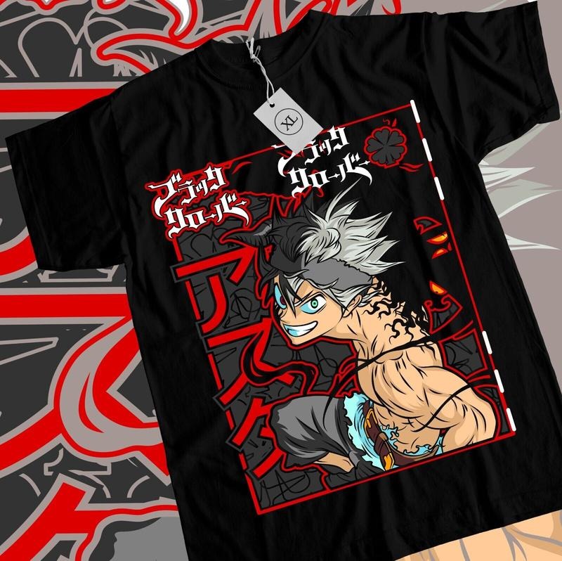 Asta Yuno S 4XL Black Clover Anime Manga Girl - Adult & Kids T-Shirts, Sweatshirts & Hoodies apparel design preview 1