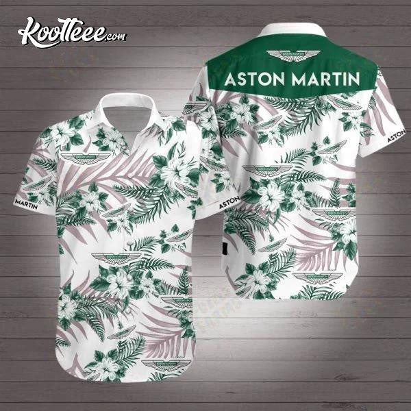 Aston Martin Short Sleeve Curved Hawaiian - Adult & Kids T-Shirts, Sweatshirts & Hoodies apparel design preview 1