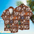 Astros Hawaiian Hibiscus Pattern Vintage For Men - Adult & Kids T-Shirts, Sweatshirts & Hoodies apparel design preview 1