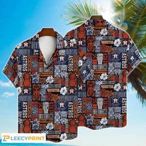 Astros Hawaiian Major League Baseball Print For Big - Adult & Kids T-Shirts, Sweatshirts & Hoodies apparel design preview 1