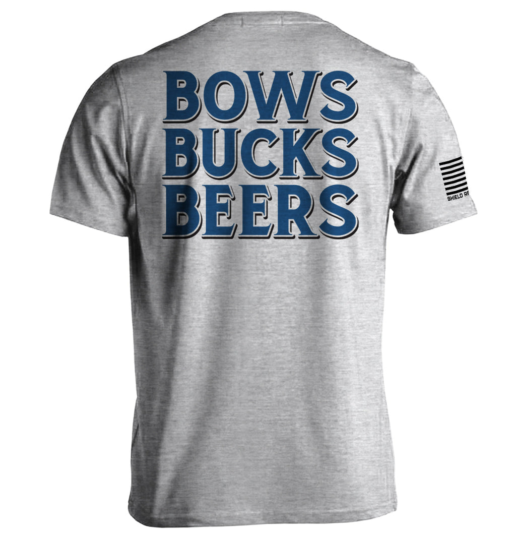 Bows Bucks Beers - Adult & Kids T-Shirts, Sweatshirts & Hoodies apparel design preview 1