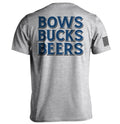 Bows Bucks Beers - Adult & Kids T-Shirts, Sweatshirts & Hoodies apparel design preview 1