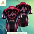 Atlanta Braves Hawaiian Pinstripe Tropical Baseball - Adult & Kids T-Shirts, Sweatshirts & Hoodies apparel design preview 1