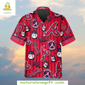 Atlanta Braves Hawaiian Red Home Run Stripe Baseball - Adult & Kids T-Shirts, Sweatshirts & Hoodies apparel design preview 1