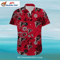 Atlanta Falcons Aloha Red Tropical Floral Print - Adult & Kids T-Shirts, Sweatshirts & Hoodies apparel design preview 1