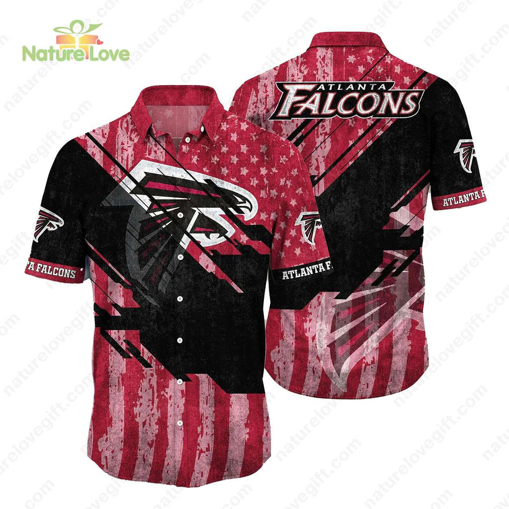 Atlanta Falcons American Flag Patriotic Vintage - Adult & Kids T-Shirts, Sweatshirts & Hoodies apparel design preview 1