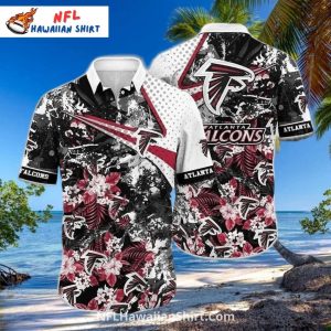 Atlanta Falcons Hawaiian With Floral and Abstract Art - Adult & Kids T-Shirts, Sweatshirts & Hoodies apparel design preview 1