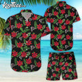Atlanta Falcons Tropical Flower Hawaiian And Shorts - Adult & Kids T-Shirts, Sweatshirts & Hoodies apparel design preview 1
