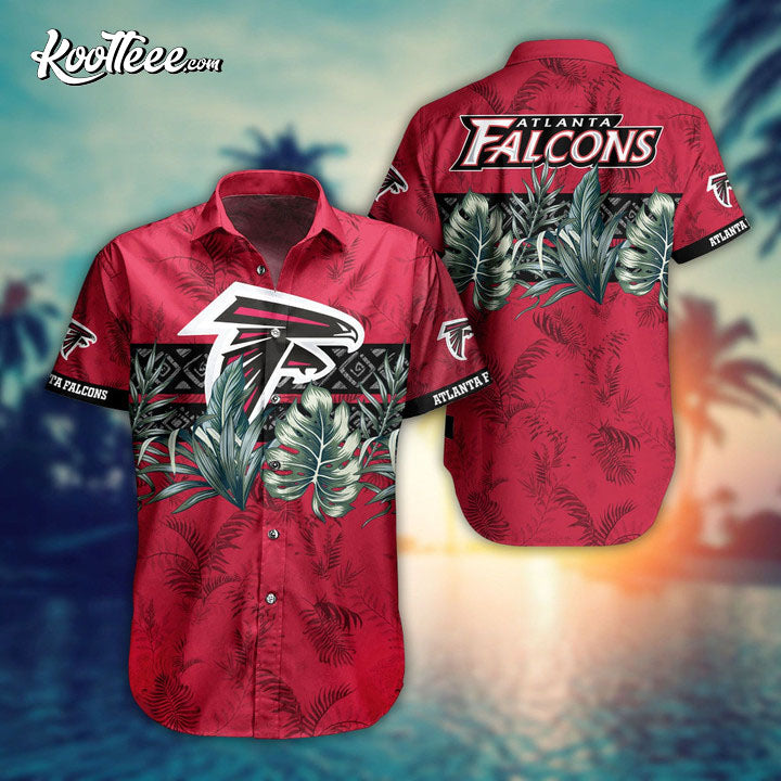 Atlanta Falcons Tropical Leave Hawaiian - Adult & Kids T-Shirts, Sweatshirts & Hoodies apparel design preview 1