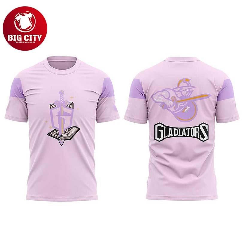 Atlanta Gladiators Pucks And Pages Night 2026 - Adult & Kids T-Shirts, Sweatshirts & Hoodies apparel design preview 1