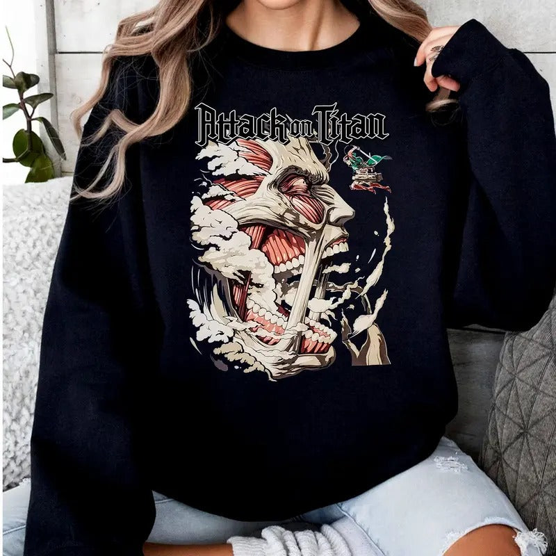 Attack Titan Fan Anime - Adult & Kids T-Shirts, Sweatshirts & Hoodies apparel design preview 1