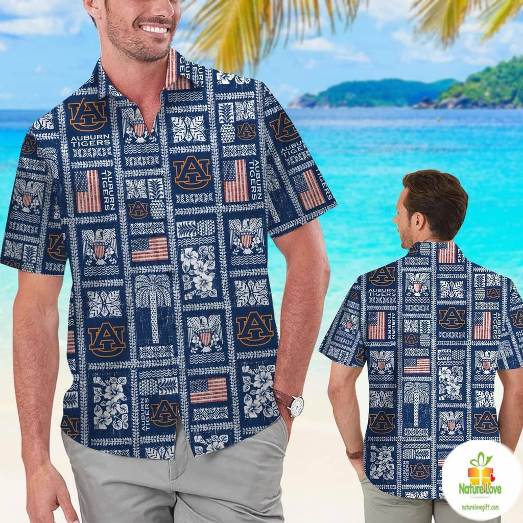 Auburn Tigers Hawaiian Summer Aloha Commemorative - Adult & Kids T-Shirts, Sweatshirts & Hoodies apparel design preview 1