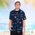 Auburn Tigers Hawaiian Tropical Beach Coconut Tree - Adult & Kids T-Shirts, Sweatshirts & Hoodies apparel design preview 1