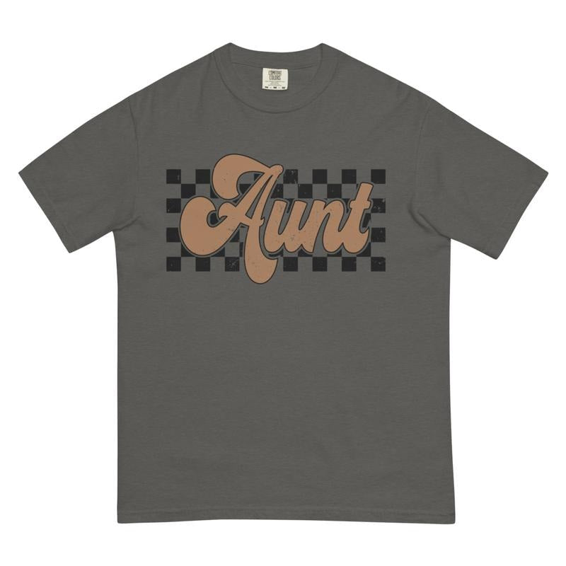 Aunt Retro Comfort Colors Cotton Fit Sleeve - Adult & Kids T-Shirts, Sweatshirts & Hoodies apparel design preview 1
