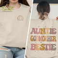 Auntie Godmother Bestie Godmama Funny Godparent Aunt - Adult & Kids T-Shirts, Sweatshirts & Hoodies apparel design preview 1