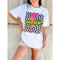 Auntie Neon Checkered Top - Adult & Kids T-Shirts, Sweatshirts & Hoodies apparel design preview 1