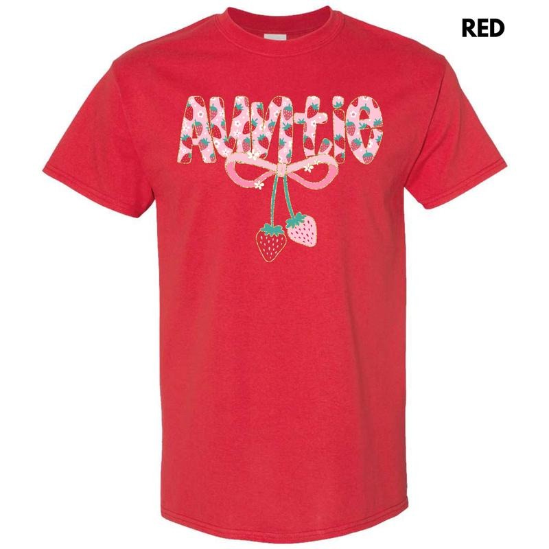 Auntie Strawberry Coquette Gildan Short Sleeve 'NLB' - Adult & Kids T-Shirts, Sweatshirts & Hoodies apparel design preview 1