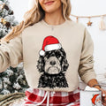 Aussiedoodle Santa Dog Mom Black Tan Doodle Lover - Adult & Kids T-Shirts, Sweatshirts & Hoodies apparel design preview 1