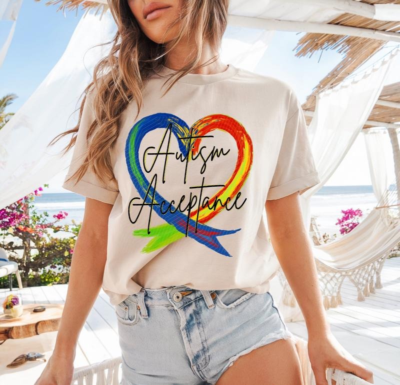 Autism Acceptance DTF Transfers THIS IS NOT - Adult & Kids T-Shirts, Sweatshirts & Hoodies apparel design preview 1