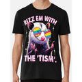 Autism Funny Rizz Em Tism Meme Autistic Raccoon - Adult & Kids T-Shirts, Sweatshirts & Hoodies apparel design preview 1