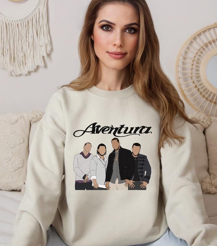 Aventura Tour Bachata Concert Group Romeo Santos - Adult & Kids T-Shirts, Sweatshirts & Hoodies apparel design preview 1