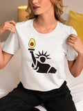 Avocado T Lover Creative Food Cute Her Humor Funny 02 - Adult & Kids T-Shirts, Sweatshirts & Hoodies apparel design preview 1
