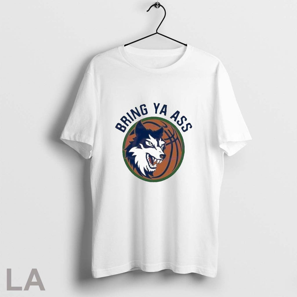 Awesome Minnesota Wolves Bring Ya Ass Playoff - Adult & Kids T-Shirts, Sweatshirts & Hoodies apparel design preview 1