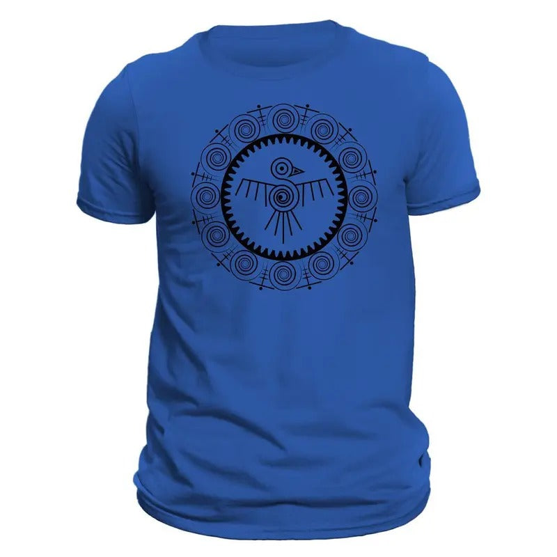 Aztec Quetzal Bird Round Frame Mesoamerican Culture - Adult & Kids T-Shirts, Sweatshirts & Hoodies apparel design preview 1
