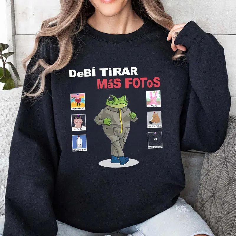 B Bunny Albums Debi Tirar Mas Fotos Latin Music - Adult & Kids T-Shirts, Sweatshirts & Hoodies apparel design preview 1