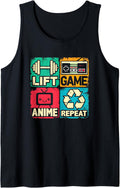 Original Lift Anime Game Repeat Gym T-Shirt - Trendy Graphic Men Women - T-Shirt, Sweatshirt, Hoodie