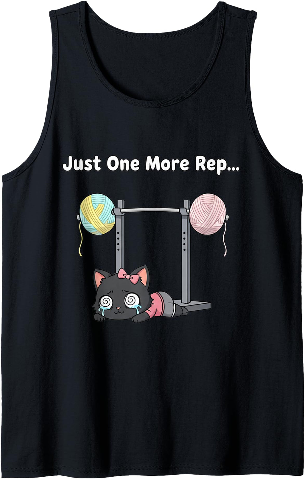 Authentic Just One More Rep Female Cat T-Shirt - Unique Graphic Unisex - T-Shirt, Sweatshirt, Hoodie