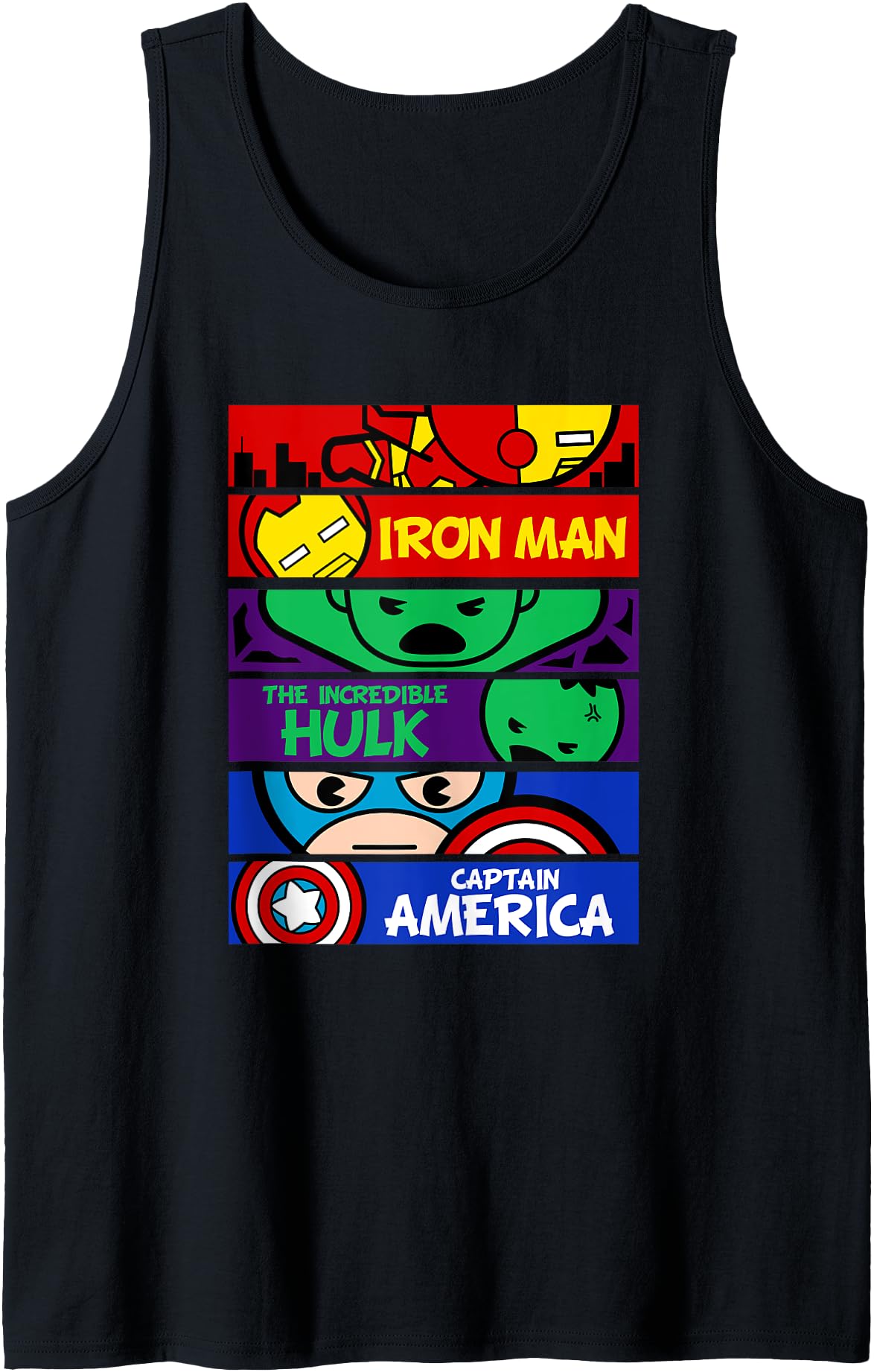 Handcrafted Marvel Kawaii Chibi Avengers Hoodie - Aesthetic Graphic Unisex - T-Shirt, Sweatshirt, Hoodie