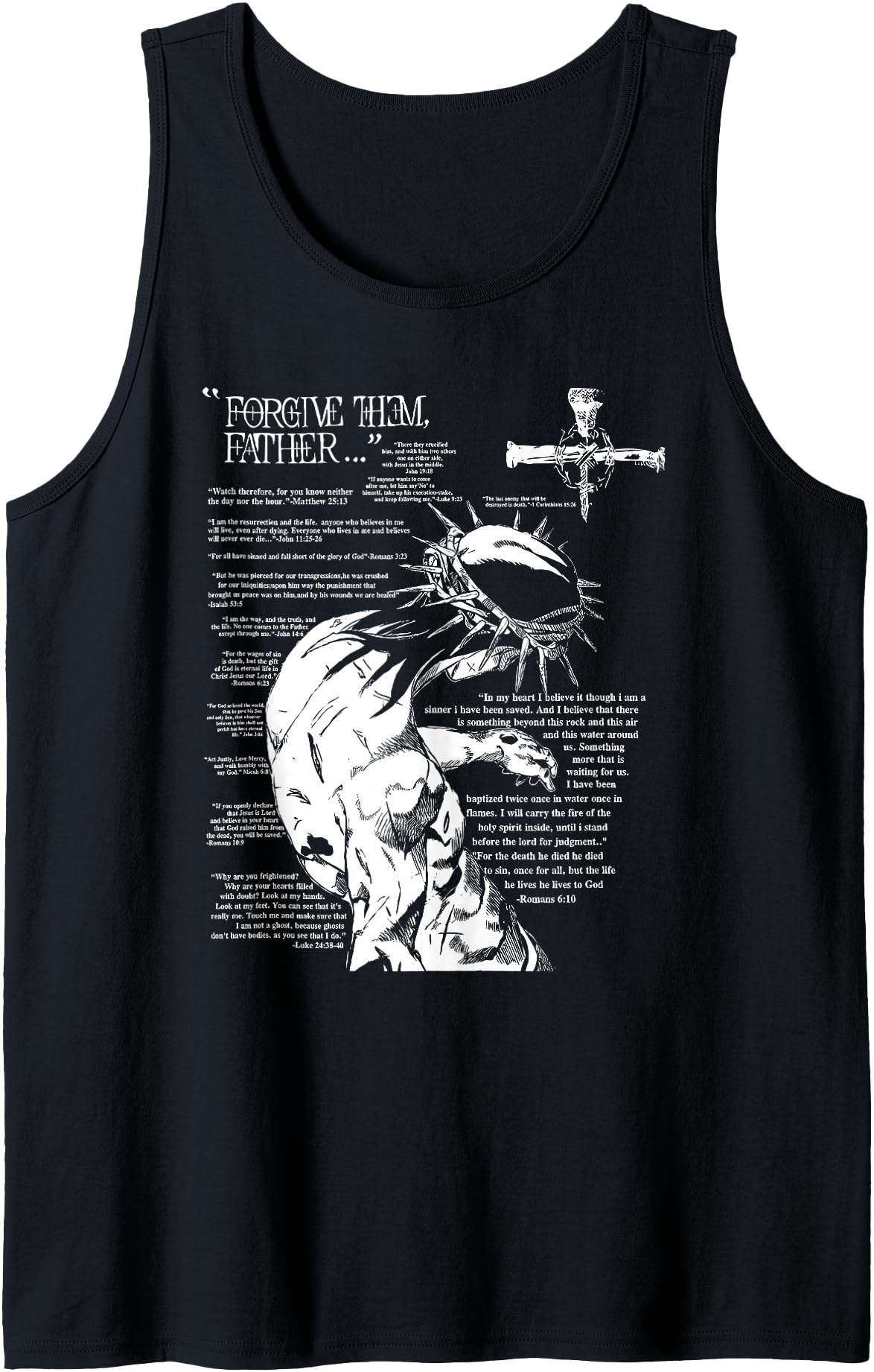 Forgive Them Father Anime Jesus Sweatshirt - Minimalist Print Men Women - T-Shirt, Sweatshirt, Hoodie