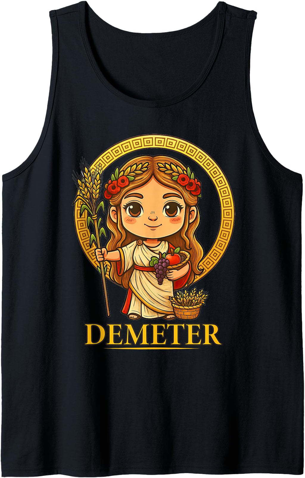 Authentic Kawaii Demeter Greek Sweatshirt - Unique Graphic for Adults - T-Shirt, Sweatshirt, Hoodie