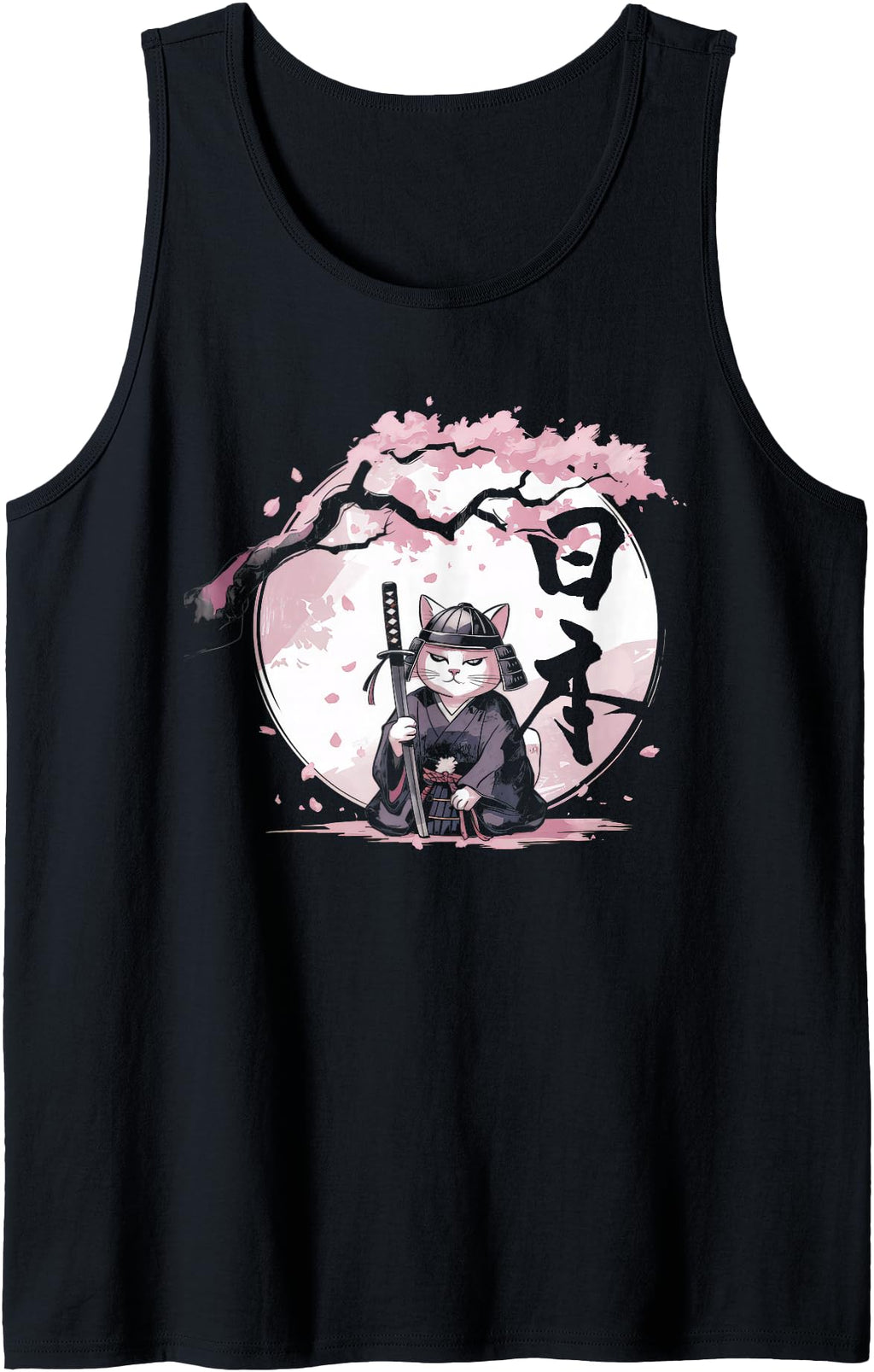 Original Samurai Cat Ukiyo E T-Shirt - Fun Novelty Design Men Women - T-Shirt, Sweatshirt, Hoodie