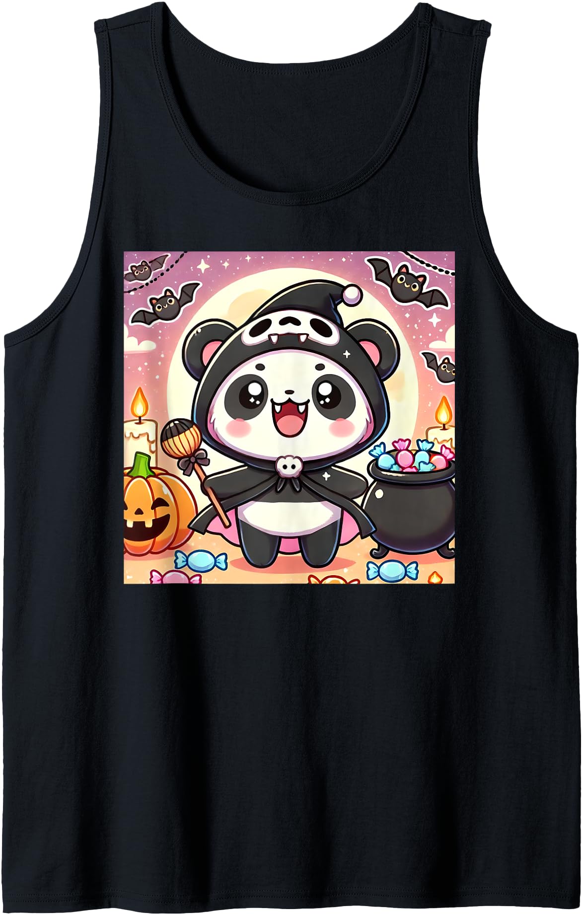 Original Adorable Vampire Panda Chibi T-Shirt - Novelty Apparel Unisex - T-Shirt, Sweatshirt, Hoodie
