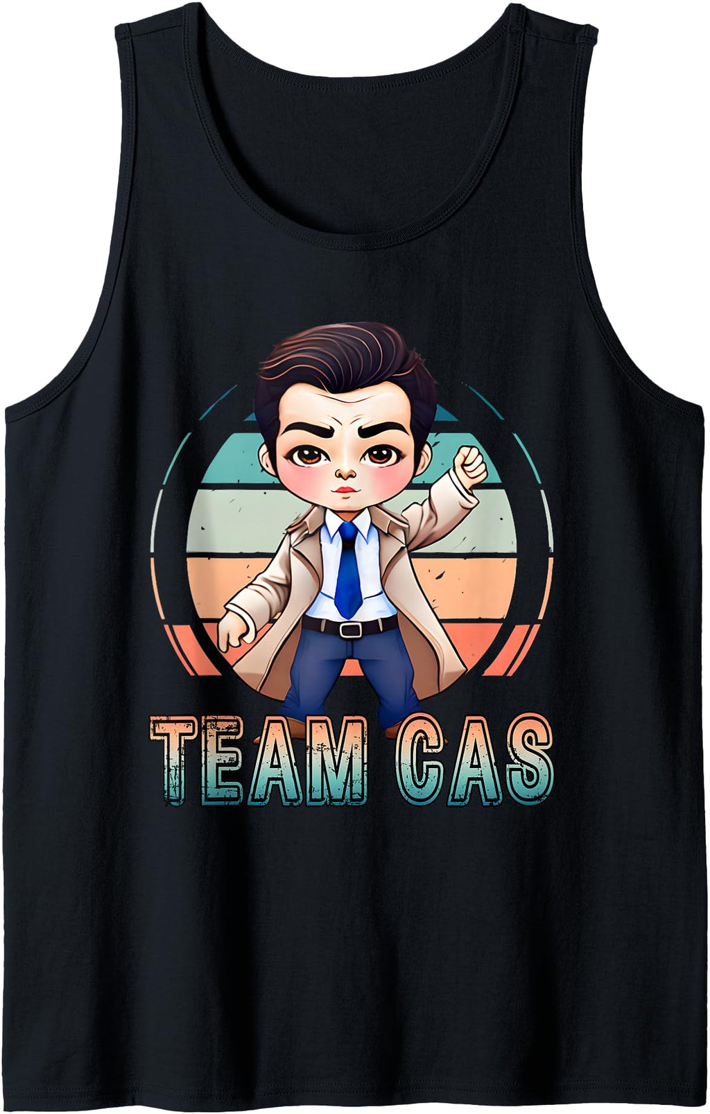 Original Team Cas Chibi Spn Artist T-Shirt - Fun Novelty Design Men Women - T-Shirt, Sweatshirt, Hoodie