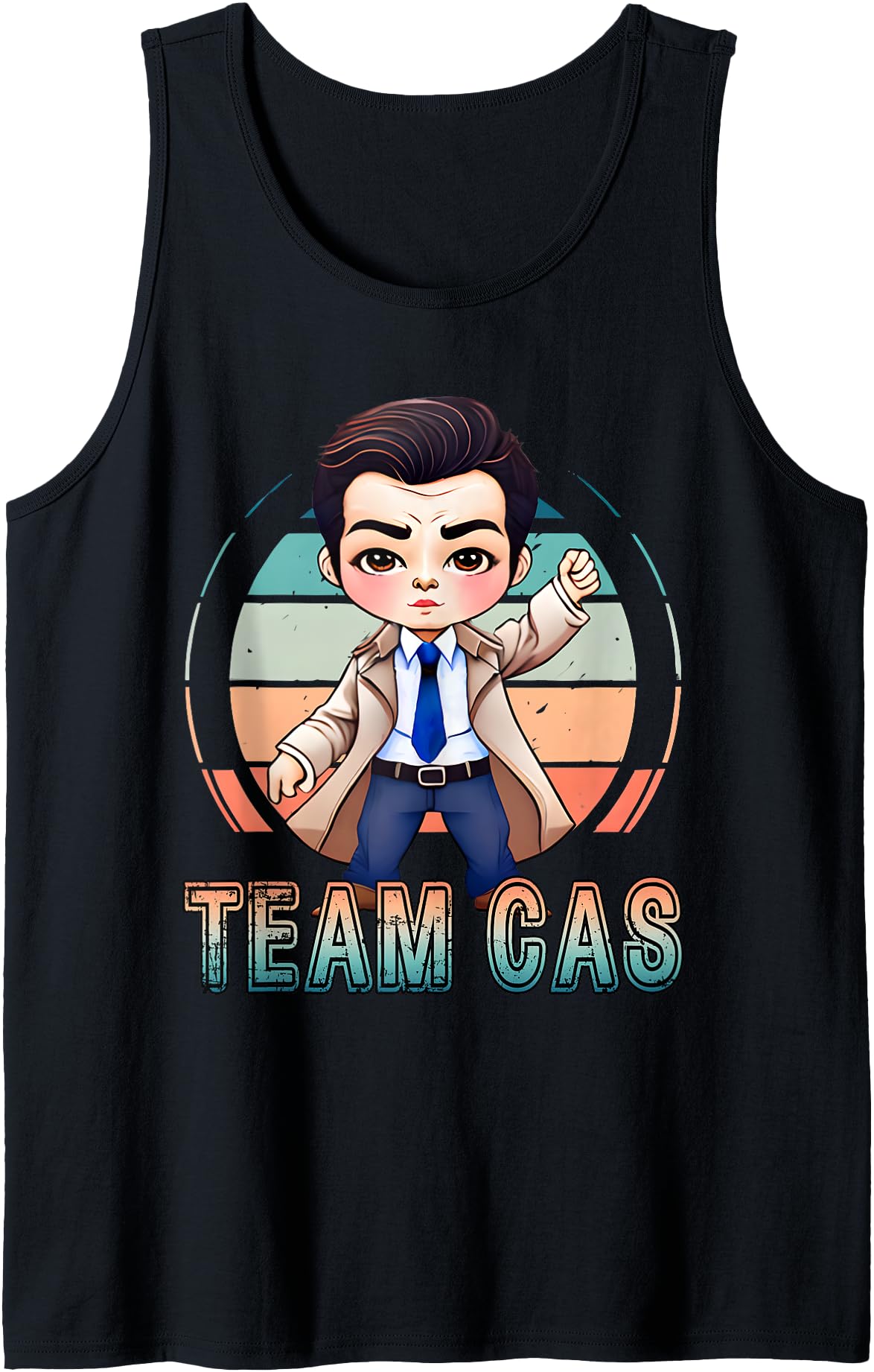 Original Team Cas Chibi Spn Artist T-Shirt - Fun Novelty Design Men Women - T-Shirt, Sweatshirt, Hoodie